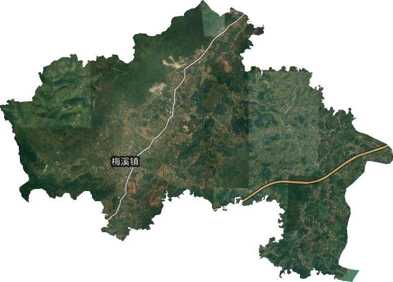 梅溪镇卫星图
