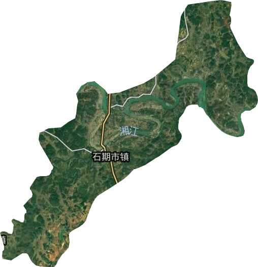 石期市镇卫星图