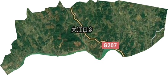 大江口乡卫星图