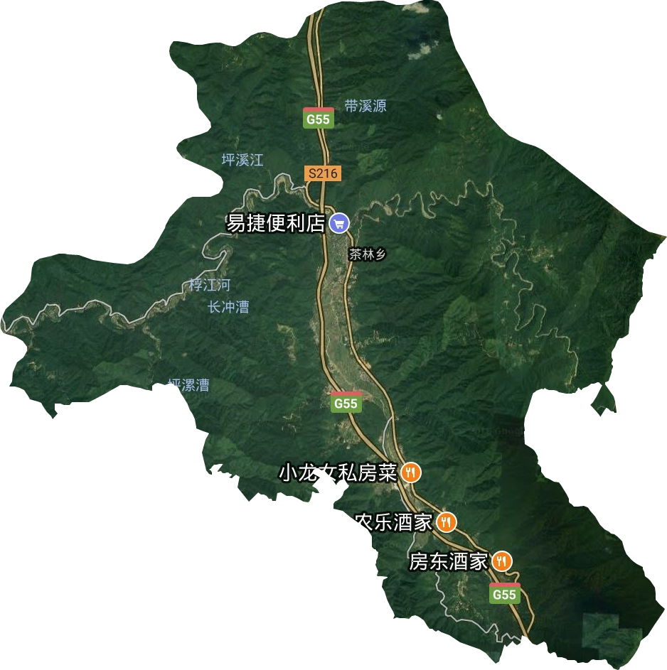 茶林镇卫星图