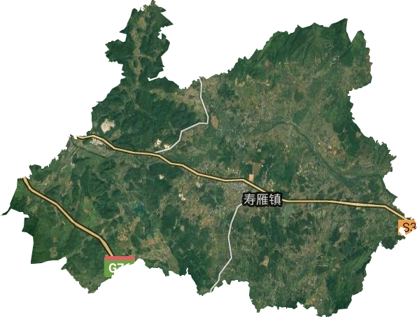 寿雁镇卫星图