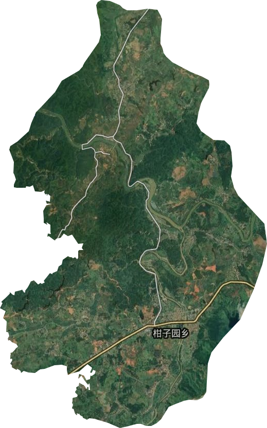 柑子园镇卫星图