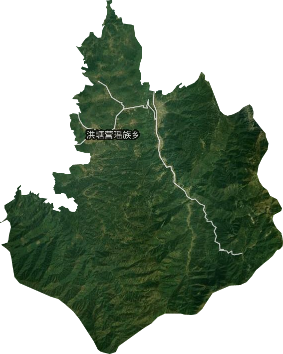 洪塘营瑶族乡卫星图
