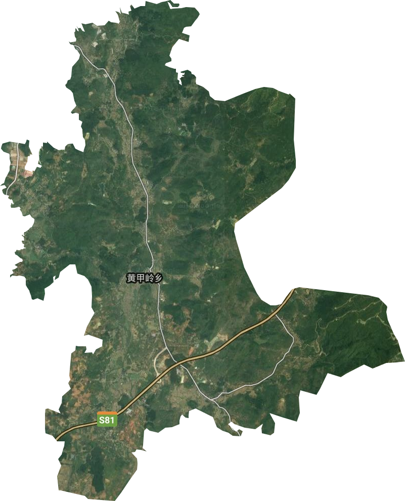 黄甲岭乡卫星图