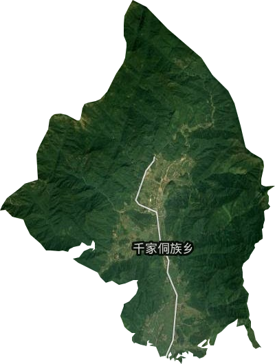 千家峒瑶族乡卫星图