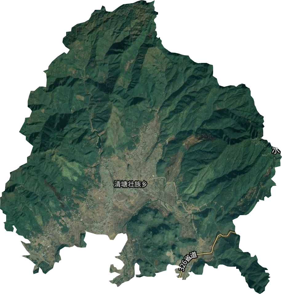 清塘壮族乡卫星图