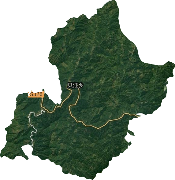 贝江乡卫星图