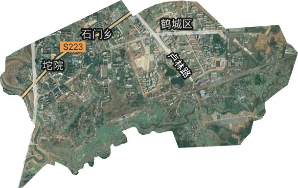 坨院街道卫星图