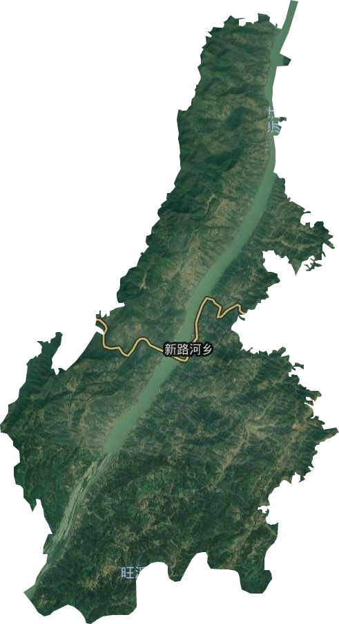 新路河镇卫星图