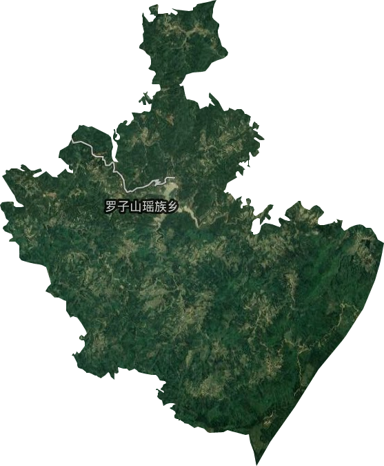 罗子山瑶族乡卫星图
