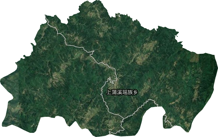上蒲溪瑶族乡卫星图