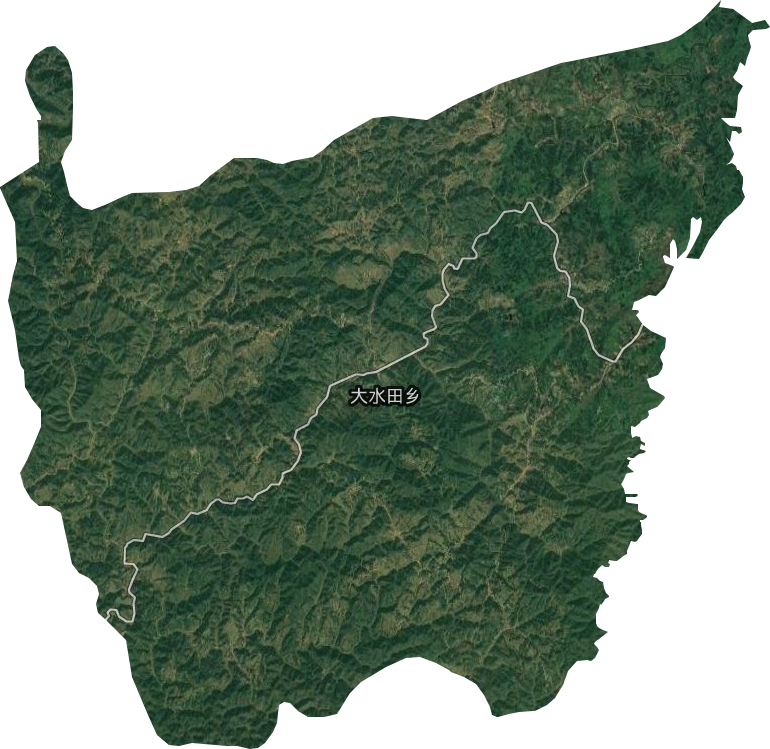大水田乡卫星图