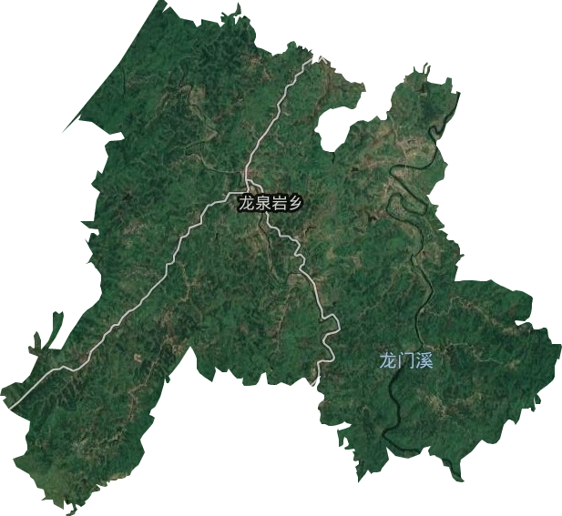 龙泉岩乡卫星图