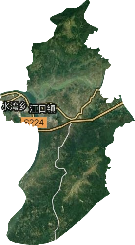 江口镇卫星图