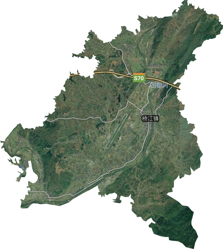 桥江镇卫星图