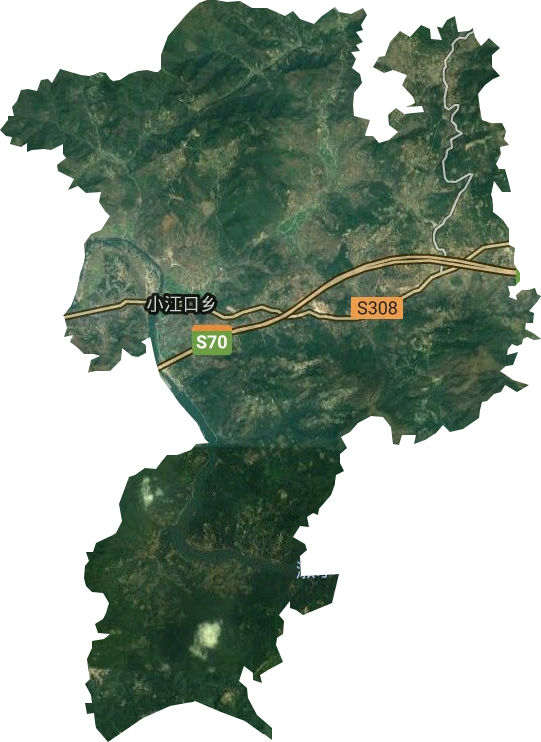 小江口乡卫星图
