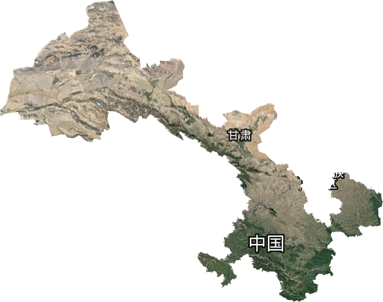 甘肃省卫星图
