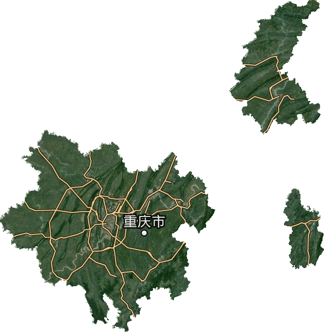 重庆城区卫星图