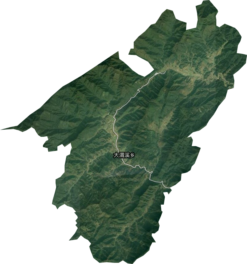 大渭溪乡卫星图