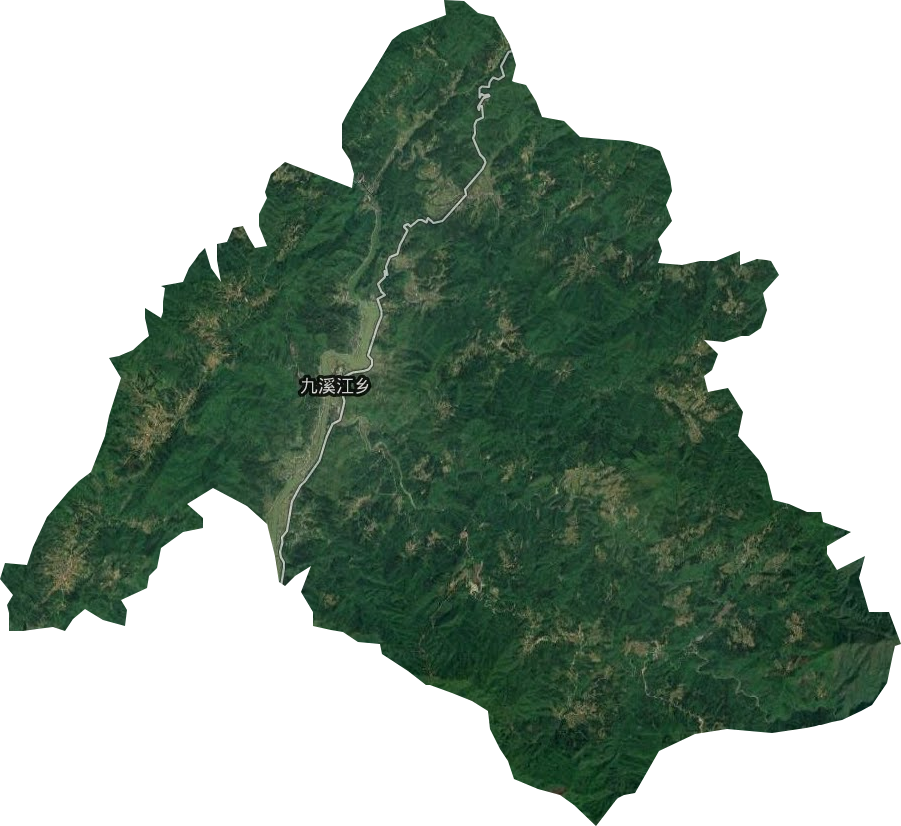 九溪江乡卫星图