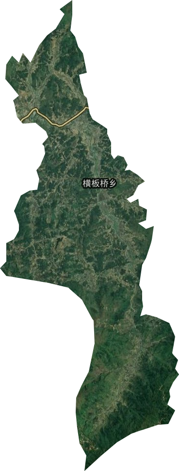 横板桥乡卫星图