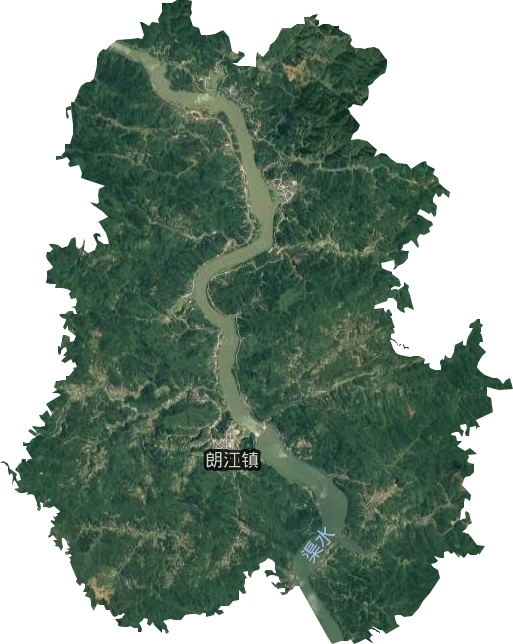 朗江镇卫星图