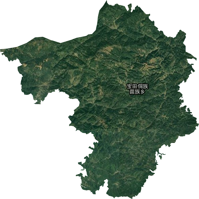 宝田侗族苗族乡卫星图