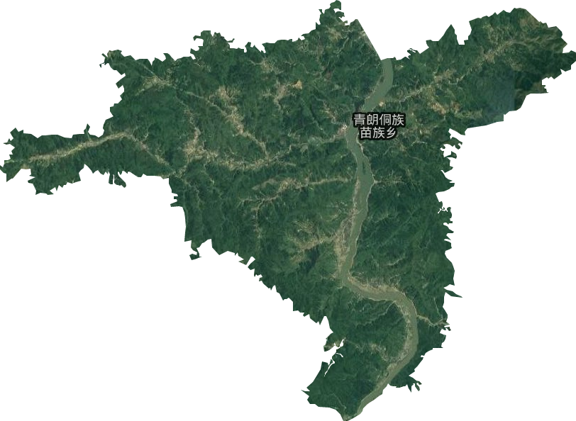 青朗侗族苗族乡卫星图