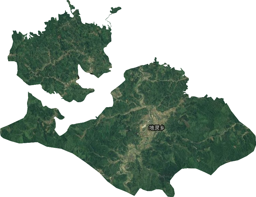 地灵乡卫星图