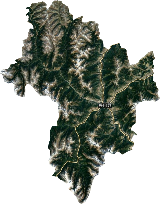 丹巴县卫星图