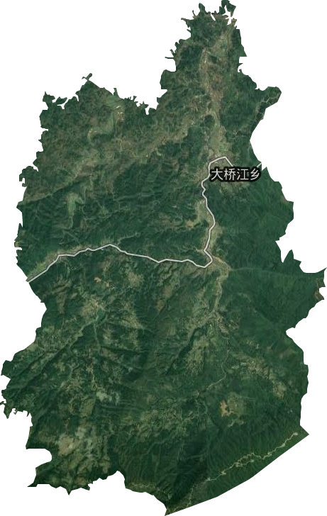 大桥江乡卫星图