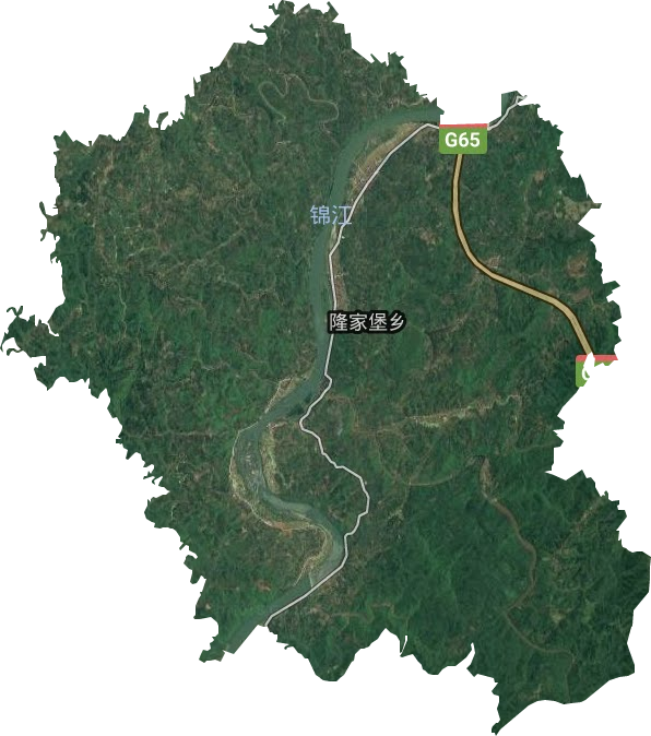 隆家堡乡卫星图