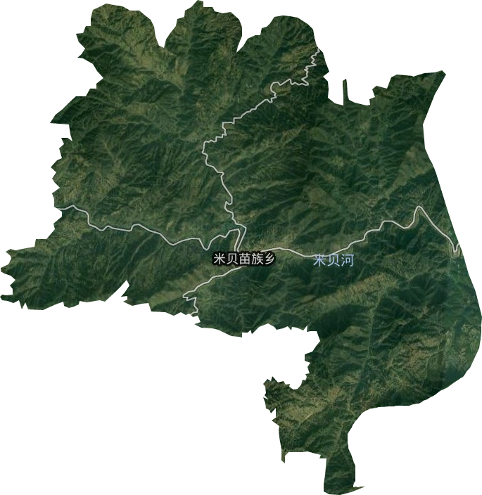 米贝苗族乡卫星图