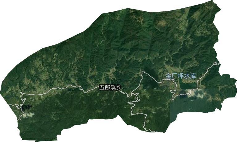 五郎溪乡卫星图