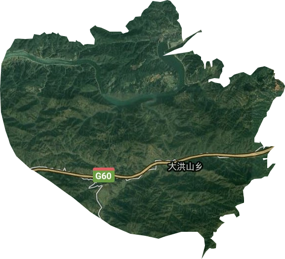 大洪山乡卫星图