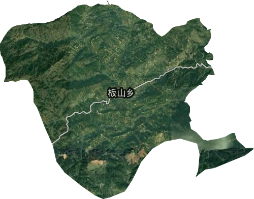 板山乡卫星图