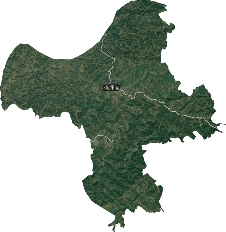 晓坪乡卫星图