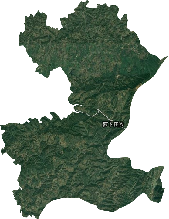 罗卜田乡卫星图