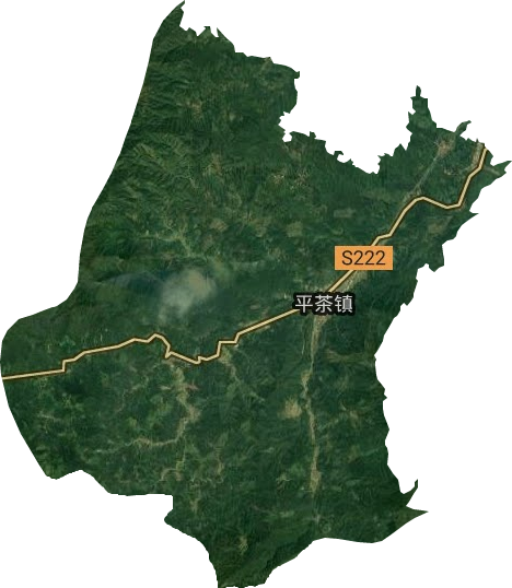平茶镇卫星图