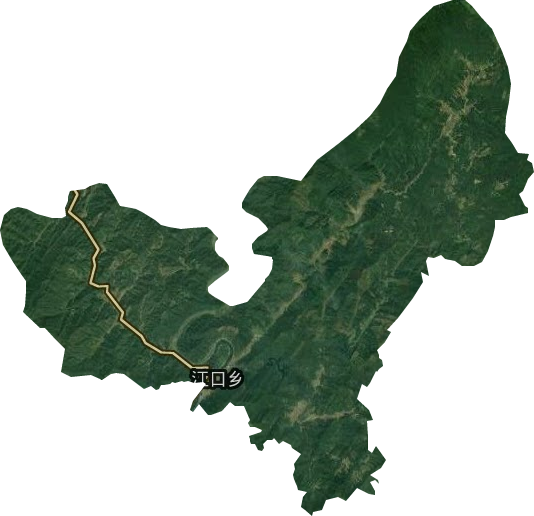 江口乡卫星图