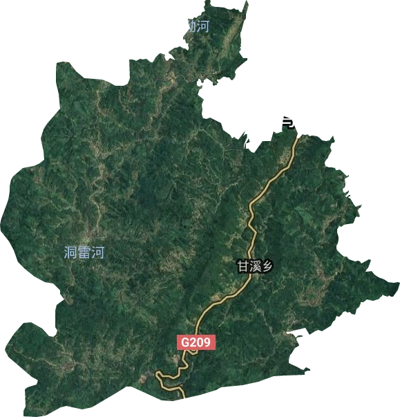 甘溪乡卫星图