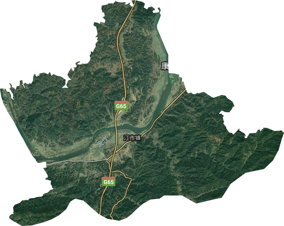 江市镇卫星图