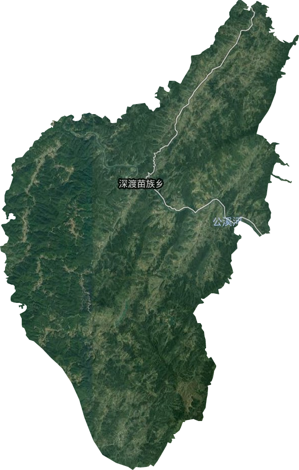 深渡苗族乡卫星图
