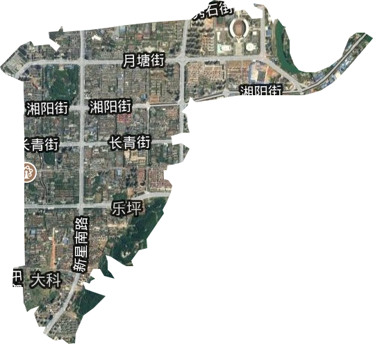 乐坪街道卫星图