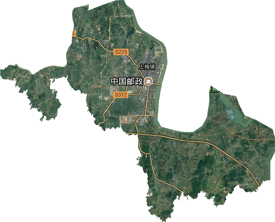 上梅镇卫星图