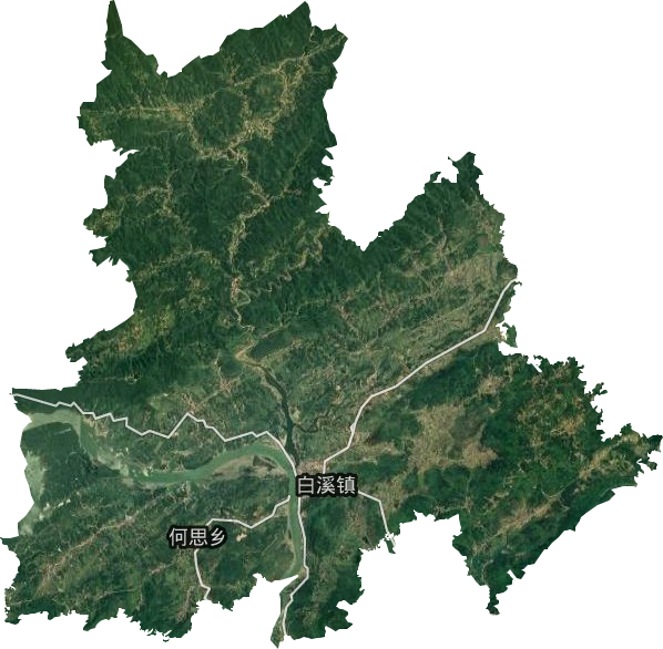 白溪镇卫星图