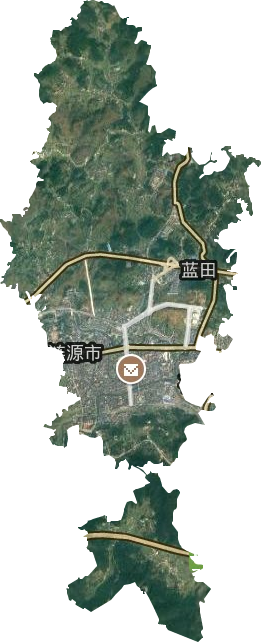 蓝田街道卫星图