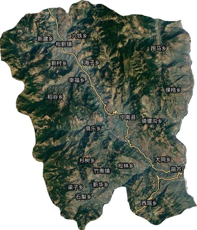 宁南县卫星图