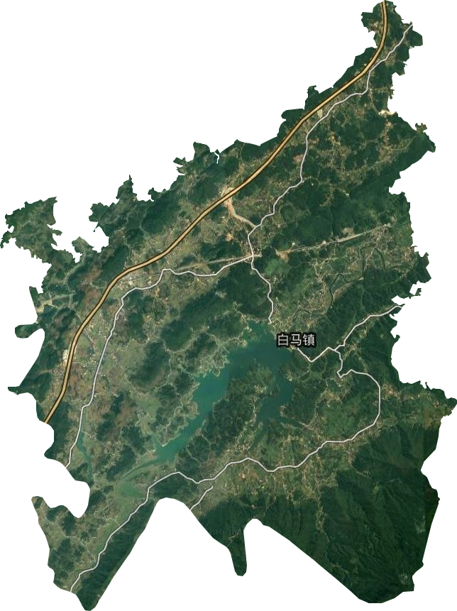 白马镇卫星图