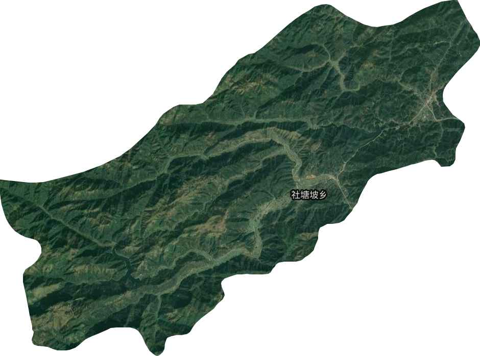 社塘坡乡卫星图